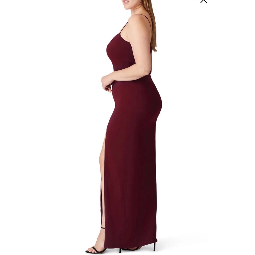 Jay Godfrey Harrah Gown Spaghetti Strap Slit Dress - Picture 15 of 16